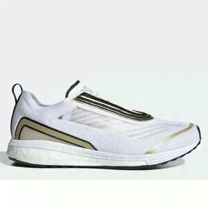 Adidas Adizero Boston x Stella McCartney Shoes Womens 7.5 White Golden Butter